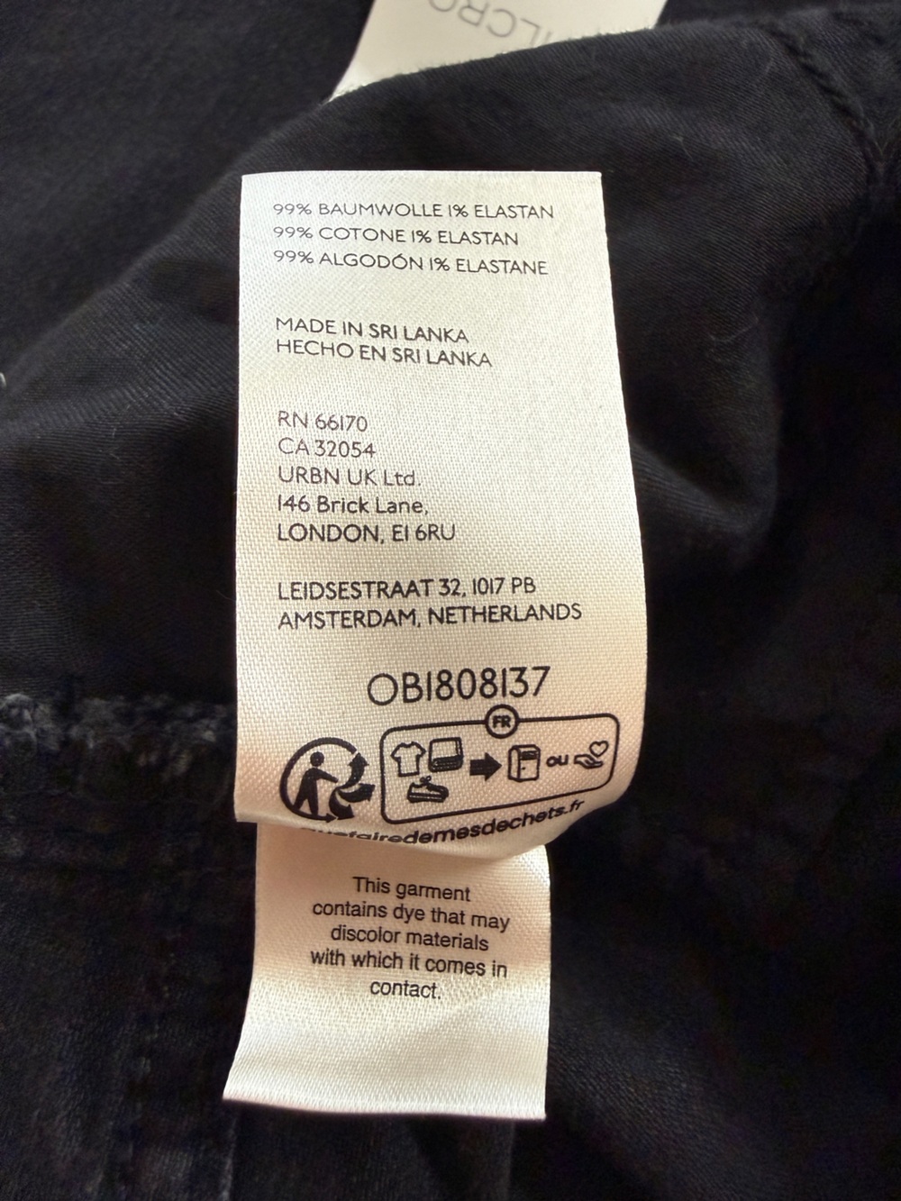 Anthropologie Pilcro black denim wide leg wide cuff jeans size 29 petite NWT - Picture 10 of 10